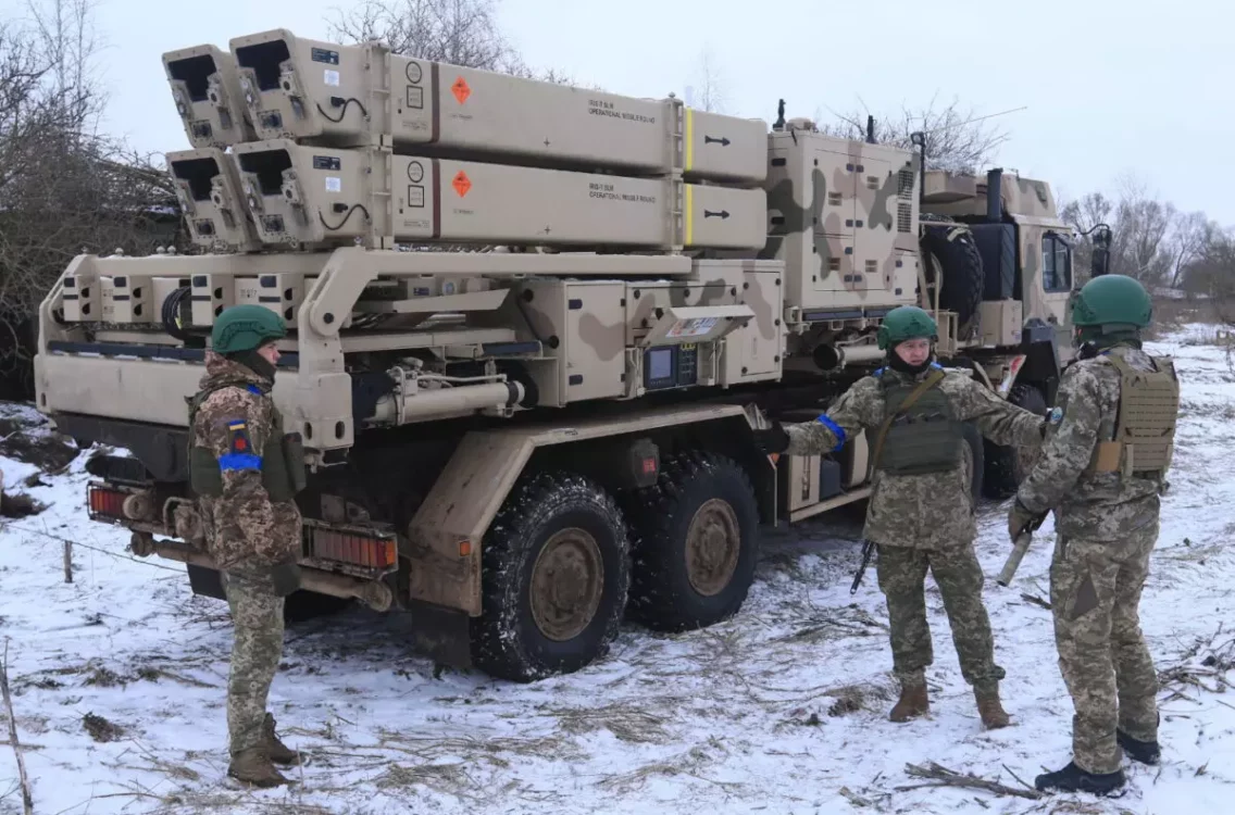 Ukrainian IRIS-T air defense system